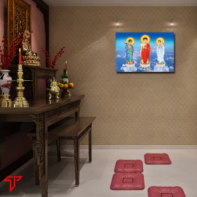 Tranh phật giáo tam thánh